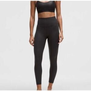 Lululemon Align High-Rise Pant 25" *Shimmer* Luxe Shine Black